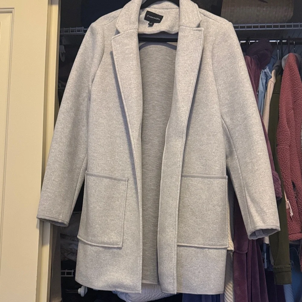 41 Hawthorn Light Gray Blazer Coat - Picture 1 of 8